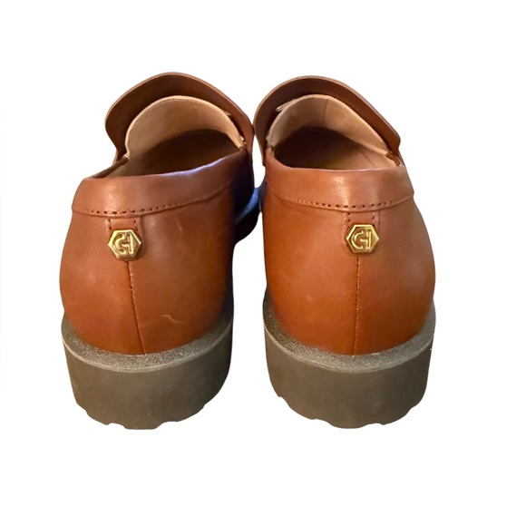 Cole Haan Gwendolyn Penny Dark Cuoio/Ivory Leather Loafers – Sz 9.5B - Picture 8 of 11